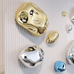 modern electroplated stone wall decor hanging for living room