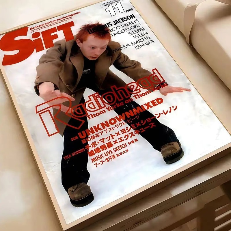 Radiohead Poster Vintage Band Poster Retro Wall Art For Music Room Decor 14