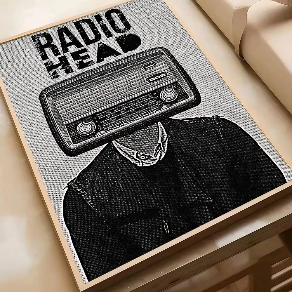 Radiohead Poster Vintage Band Poster Retro Wall Art For Music Room Decor 19