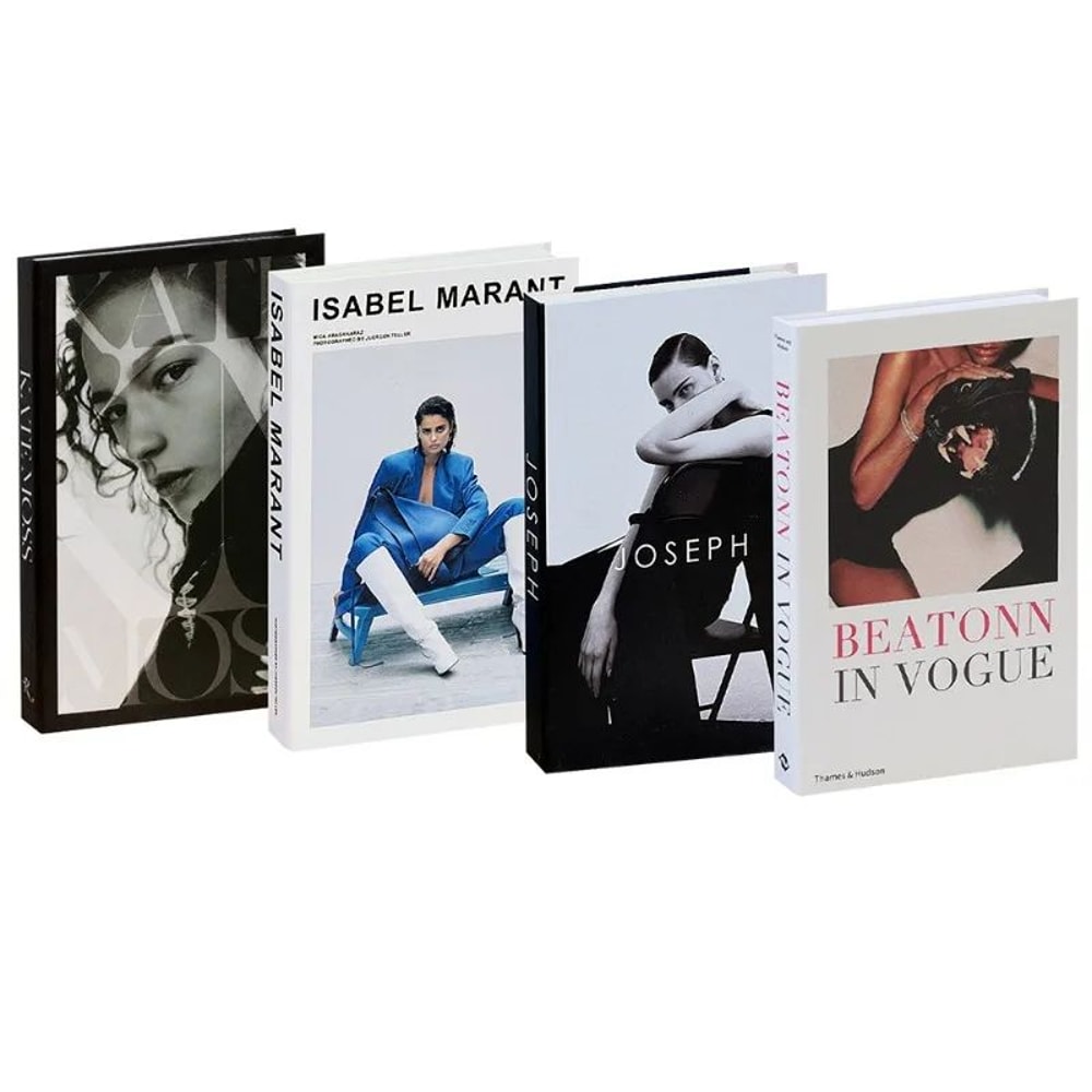 Aesthetic Decorative Book Set For Home Decor Coffee Table And Bookshelf Styling 4pcs 5