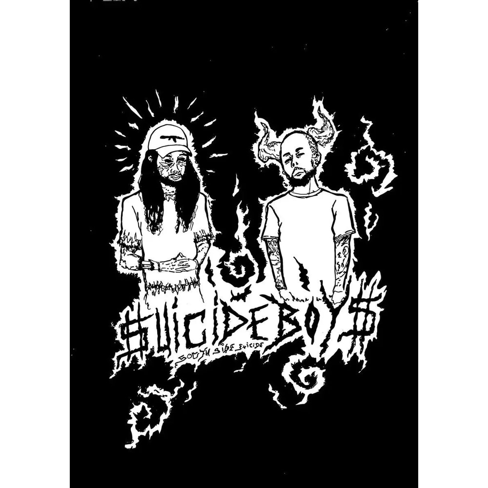 Suicideboys Poster Canvas Print Vintage Hip Hop Wall Art Album Cover Decor 11