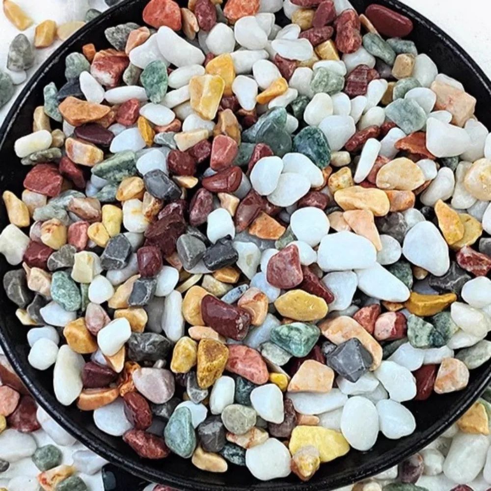 Mixed Color Decorative Pebbles For Plants Aquariums And Mini Gardens 0