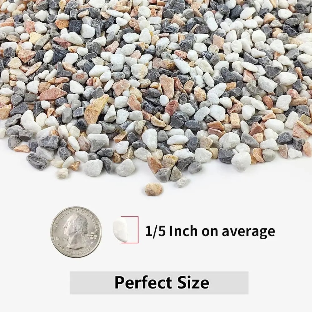 Mixed Color Decorative Pebbles For Plants Aquariums And Mini Gardens 3