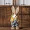 Handcrafted Straw Rabbit Easter Decoration Rustic Bunny Ornament For Home Garden 3