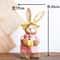 Handcrafted Straw Rabbit Easter Decoration Rustic Bunny Ornament For Home Garden 7