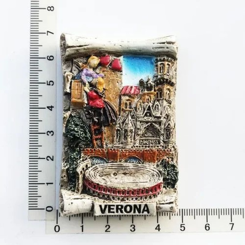 Verona Fridge Magnet Travel Souvenir Gift 3D Italy Souvenir Magnet Decor 5