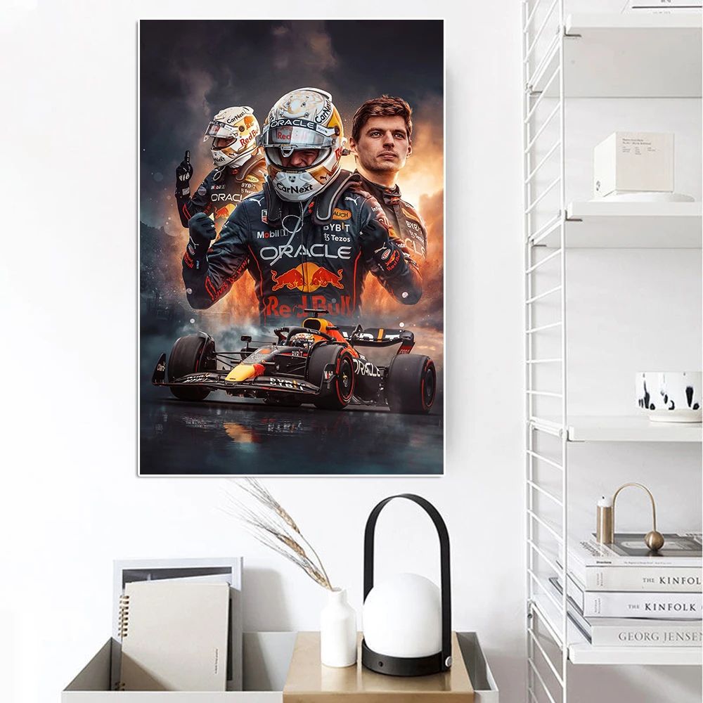 Max Verstappen Formula 1 Wall Art Canvas Print For Bedroom Office And Fan Spaces 3