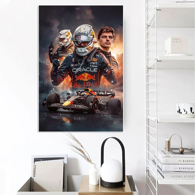 Max Verstappen Formula 1 Wall Art Canvas Print For Bedroom Office And Fan Spaces 3