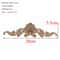 Vintage Rectangle Wood Carving Appliques For Furniture Cabinet Decor 1