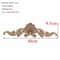 Vintage Rectangle Wood Carving Appliques For Furniture Cabinet Decor 3