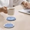 Celadon Landscape Wooden Coasters Set For Drinks 6Piece Heat Resistant Coasters For Home And Office 1