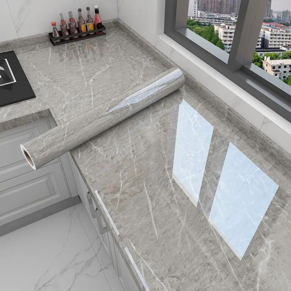 80cm Kitchen Backsplash Sticker Roll OilProof Wallpaper With HeatResistant Waterproof SelfAdhesive 7