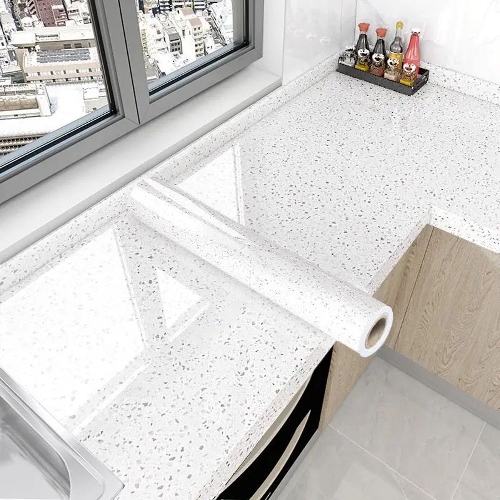 80cm Kitchen Backsplash Sticker Roll OilProof Wallpaper With HeatResistant Waterproof SelfAdhesive 11