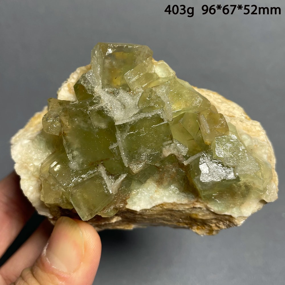 Madagascar Green Fluorite Crystal Cluster Natural Healing Stone Decor Mineral Specimen 1