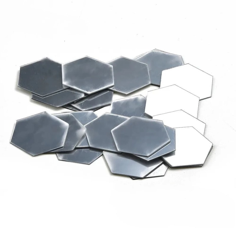 12Piece Hexagon Mirror Wall Stickers Acrylic Mirror Tiles For DIY Wall Decor 6
