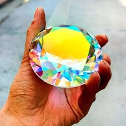 ab color k9 crystal prism diamond paperweight for wedding and home decor