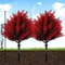 Red Artificial Garden Stake Flowers For Outdoor Planters And Porch Decor 4