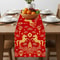 2026 Year Of The Horse Chinese New Year Table Runner In Festive Red And Gold 3