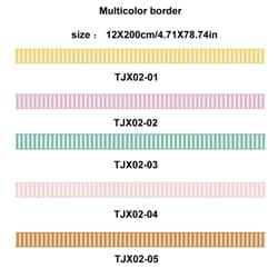 modern waterproof peel and stick wall border for bathroom & home decor