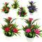 Artificial Potted Plants Mini Bonsai Realistic Fake Flowers Decor For Home Tabletop Styling 5