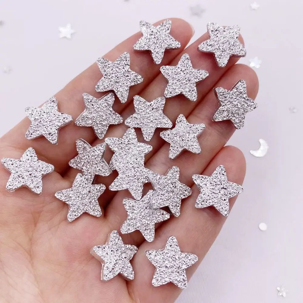 14mm Flatback Resin Stars 50Piece Set For Scrapbooking Wedding Decor And DIY Crafts 3