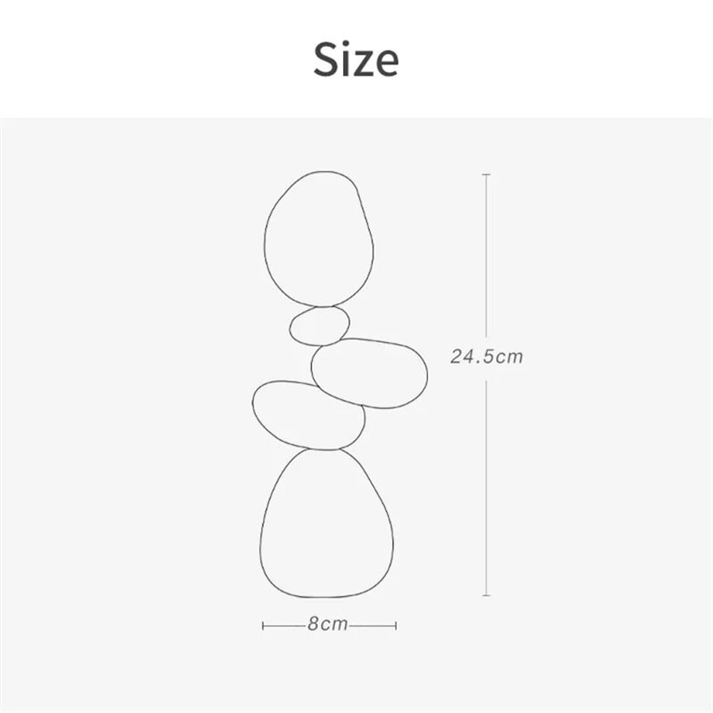 Nordic Wooden Puzzle Wall Art Minimalist Stone Shape Stress Relief Decor 5