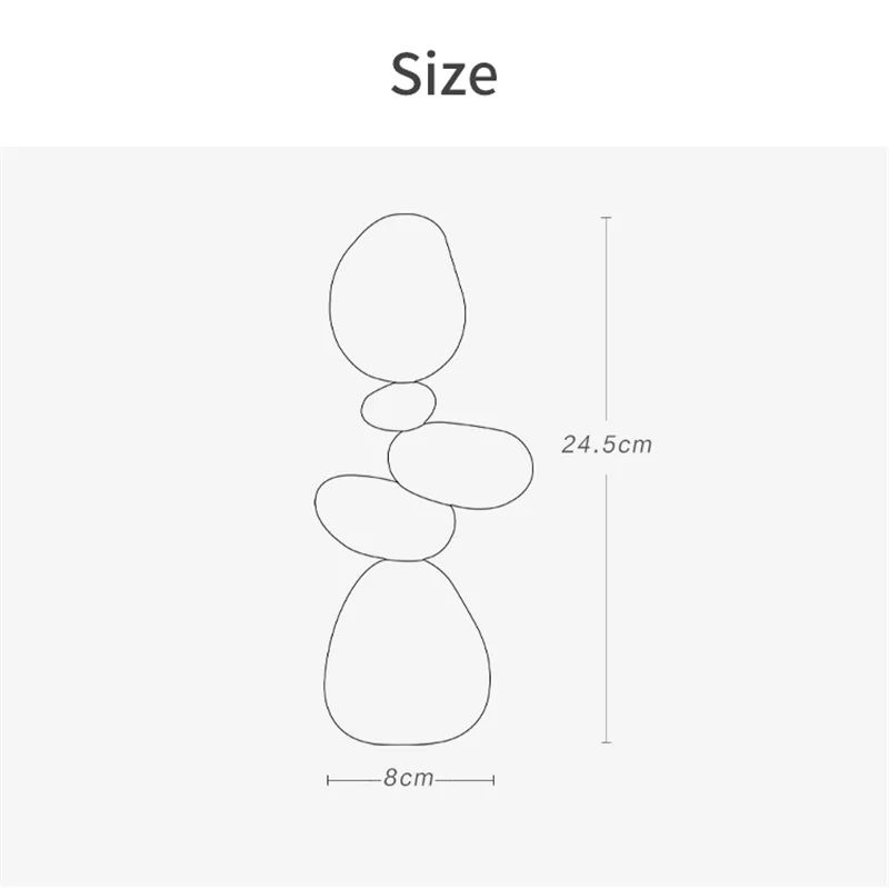 Nordic Wooden Puzzle Wall Art Minimalist Stone Shape Stress Relief Decor 5