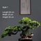 Four Seasons Artificial Pine Bonsai Desk Tree For Home And Office Decor 4