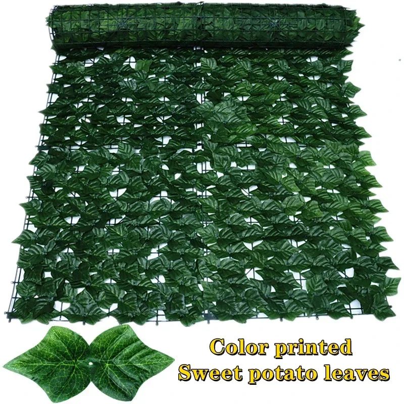 Evergreen Faux Ivy Privacy Screen Artificial Leaf Fence For Balcony And Backyard 12