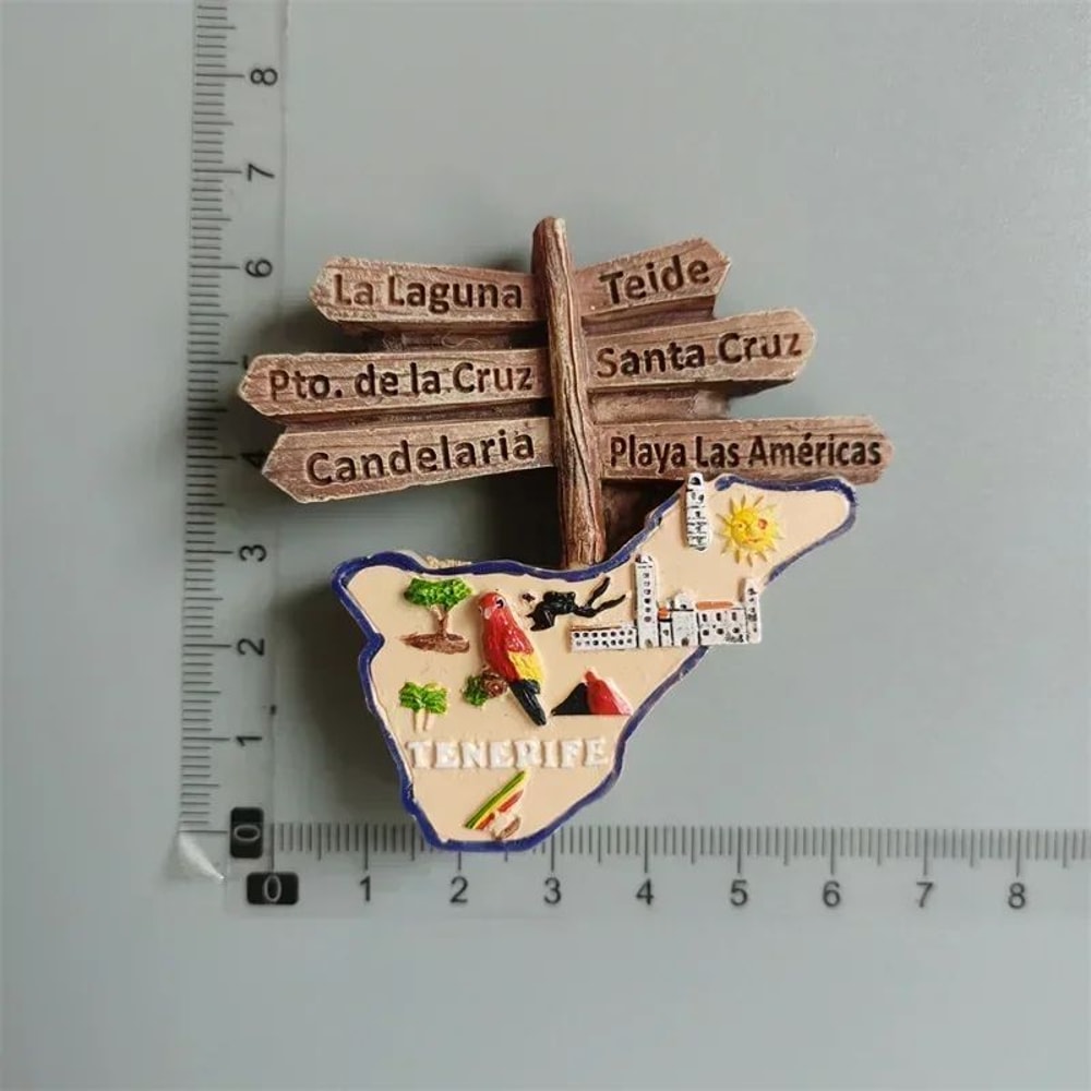 Tenerife Island Fridge Magnet 3D Resin Souvenir Magnet For Travel Gifts 13