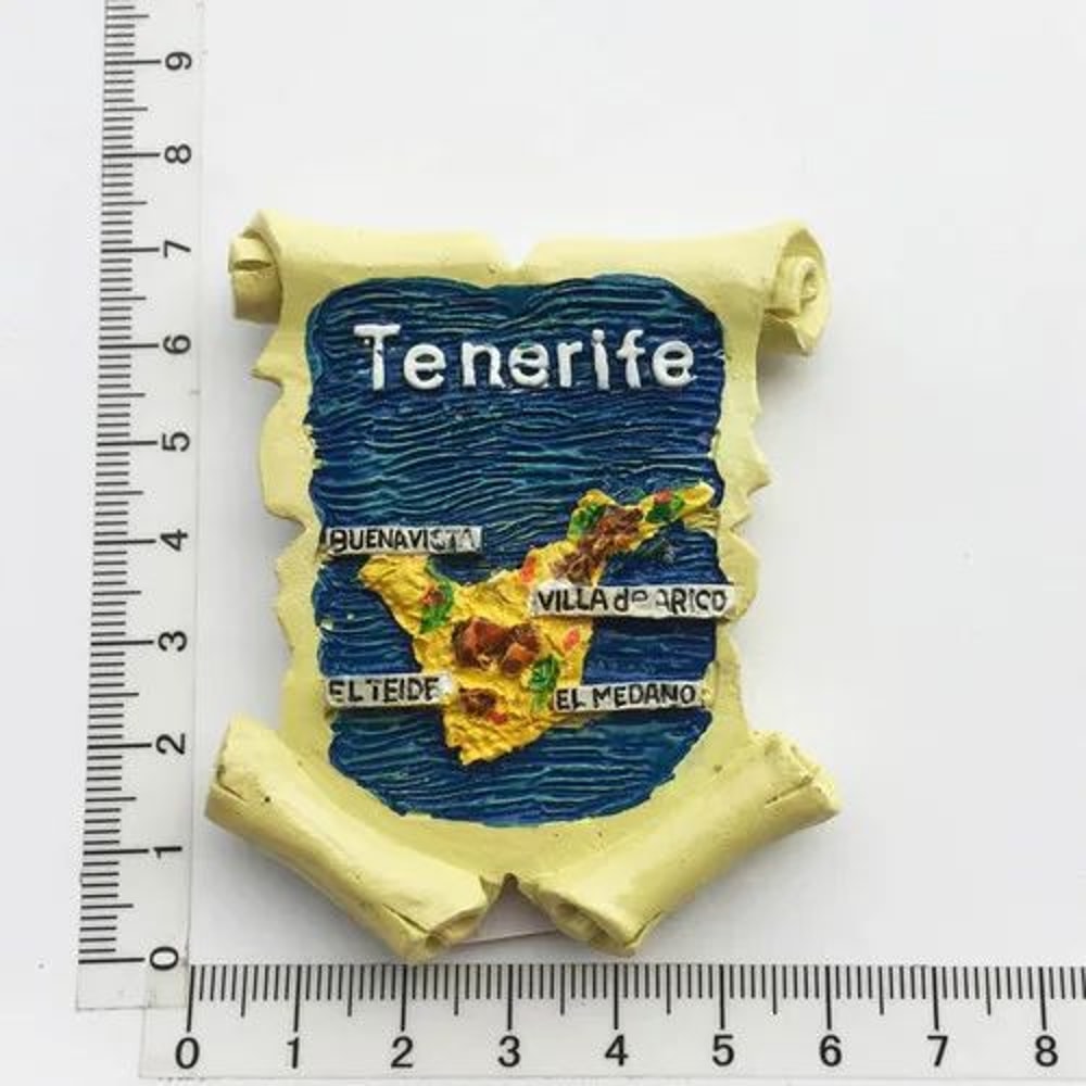 Tenerife Island Fridge Magnet 3D Resin Souvenir Magnet For Travel Gifts 6