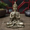 Serene Thai Buddha Statue Bronze Resin Meditation Buddha Sculpture For Home And Zen Decor 6