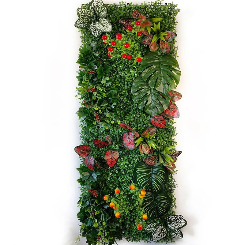 Artificial Plant Wall Panel Lush Greenery Wall Decor For Indoor Vertical Garden Event Backdrops 1