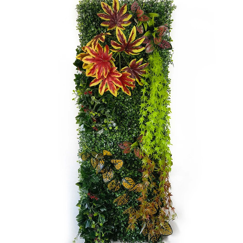Artificial Plant Wall Panel Lush Greenery Wall Decor For Indoor Vertical Garden Event Backdrops 5