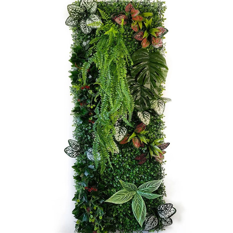 Artificial Plant Wall Panel Lush Greenery Wall Decor For Indoor Vertical Garden Event Backdrops 7