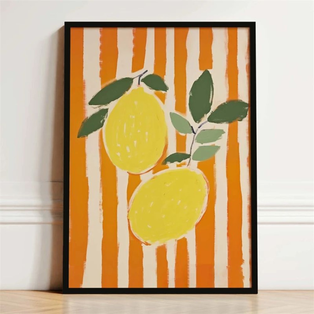 French Breakfast Oyster Lemon Wine Canvas Print For Kitchen And Dining Room 2