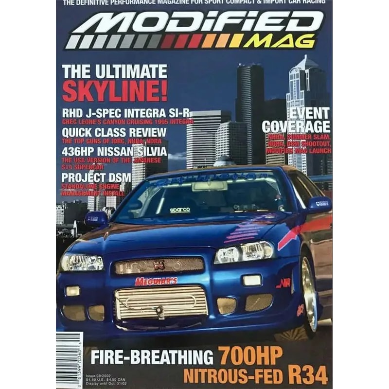 Retro JDM Wall Art GTR Magazine Cover Canvas Wall Decor 14