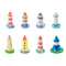 Coastal Mini Lighthouse Figurine Mini Ocean Decor For Fairy Gardens Home Accents 5
