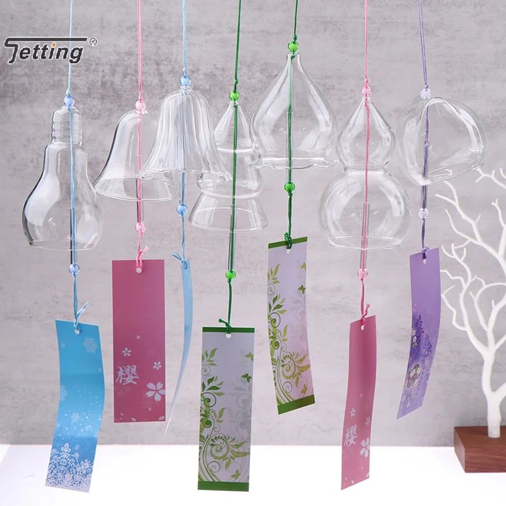Japanese Glass Wind Chime Window Hanging Decor For Garden And Home 2