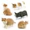 Lifelike Orange Cat Figurine Realistic Mini Cat Ornament For Desk Decor 4