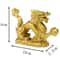 Lucky Prosperity Golden Dragon Statue For Home Office Decor 4