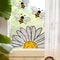 Sunflower Bee Stained Glass Window Decal Static Cling Rainbow Window Sticker 2