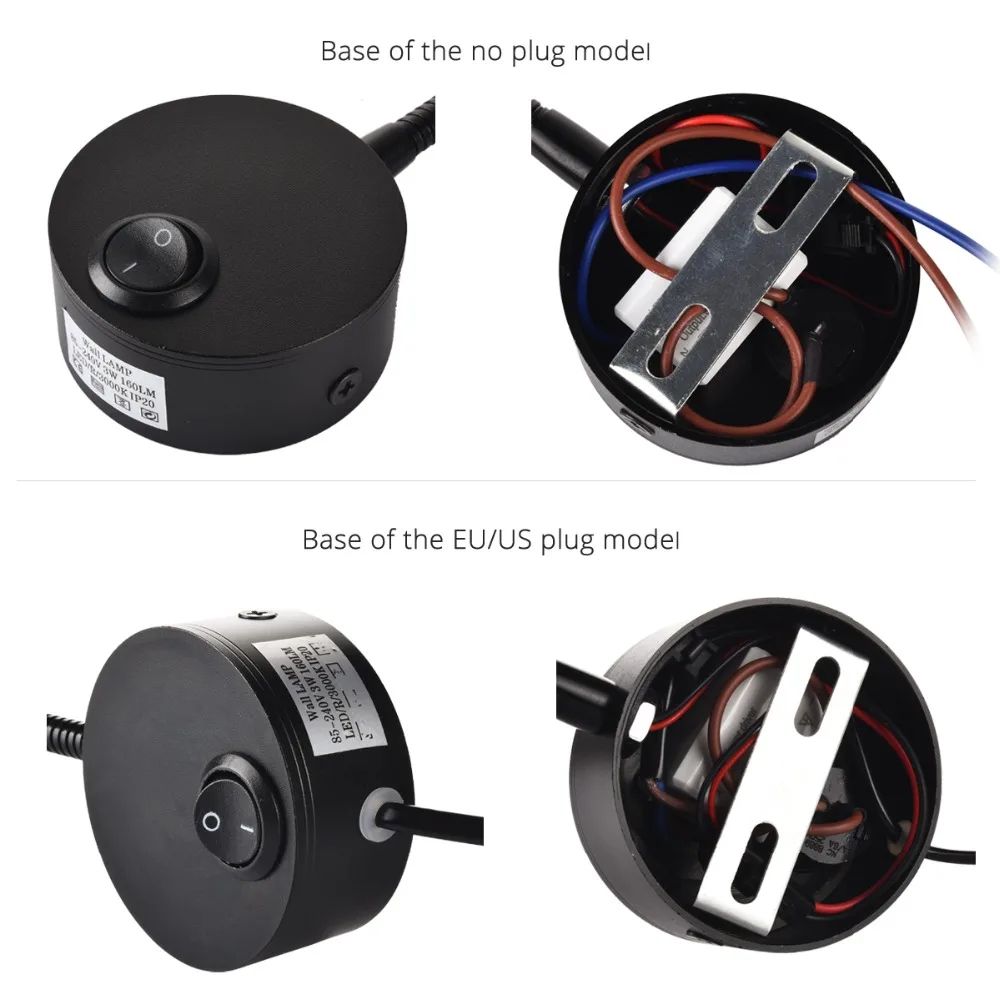 Modern Bedside Reading Light Wall Sconce With Flexible Gooseneck And Onoff Switch 2