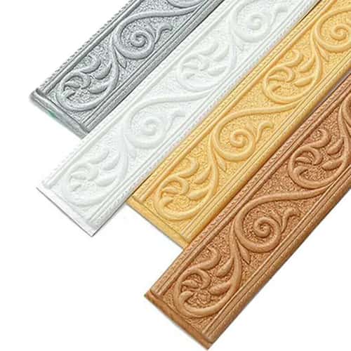 Luxury Metallic Peel & Stick Wall Trim Border