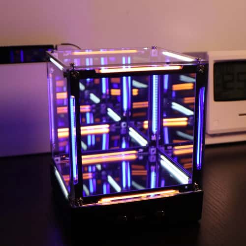 4D Infinity Mirror Cube Lamp Wireless LED Night Light Display Box