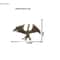 Solid Brass Phoenix Statue Feng Shui Desktop Ornament Retro Mythical Bird Figurine 4