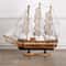Mediterranean Wooden Sailboat Decor For Coastal Shelf And Nautical Table Styling 17