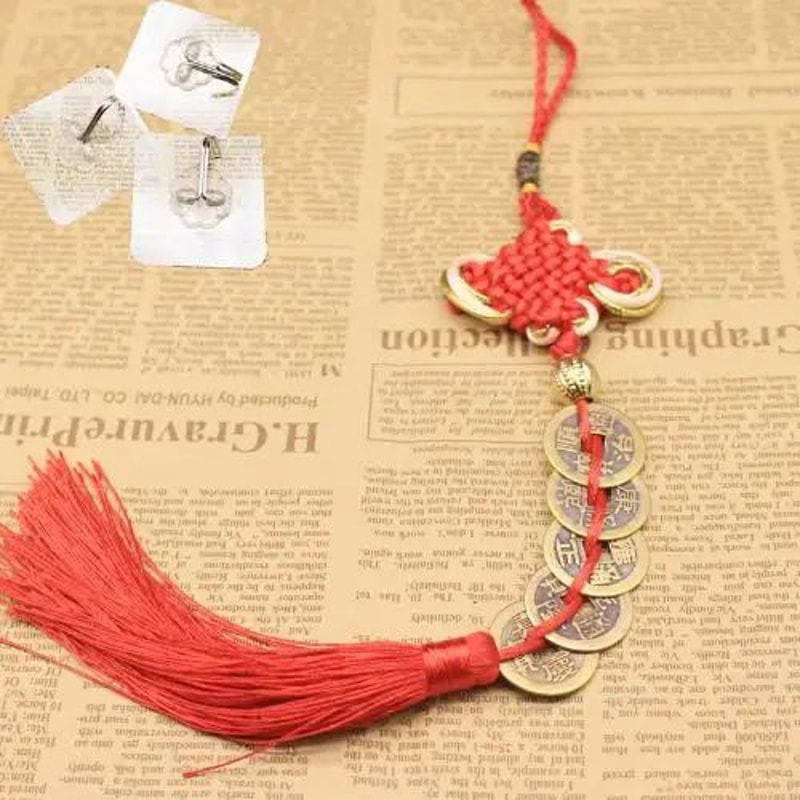 Five Emperor Coins Chinese Knot Lucky Charm For Wealth Protection And Prosperity 8