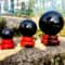 Black Tourmaline Quartz Sphere For Protection Decor And Meditation 2