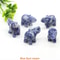 Lucky Amethyst Crystal Elephant Figurine Mini HandCarved Healing Stone Decor 3